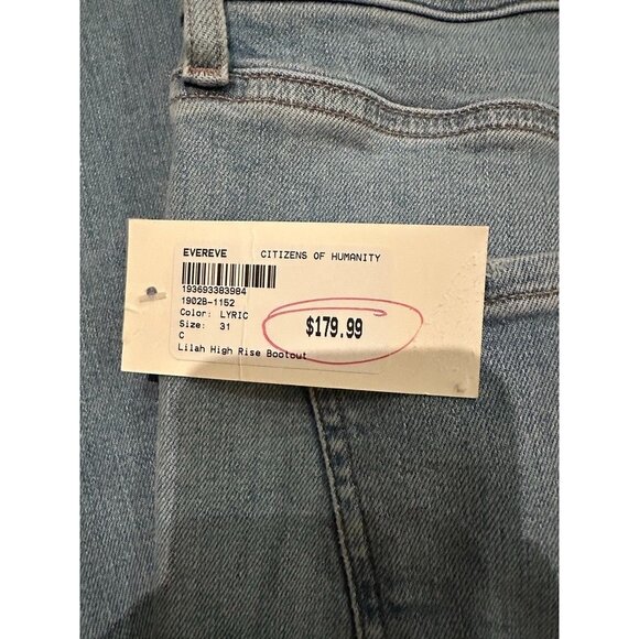 NWT Evereve Citizens of Humanity Lilah High Rise Bootcut Stretch Jeans Size 31 - Picture 8 of 16